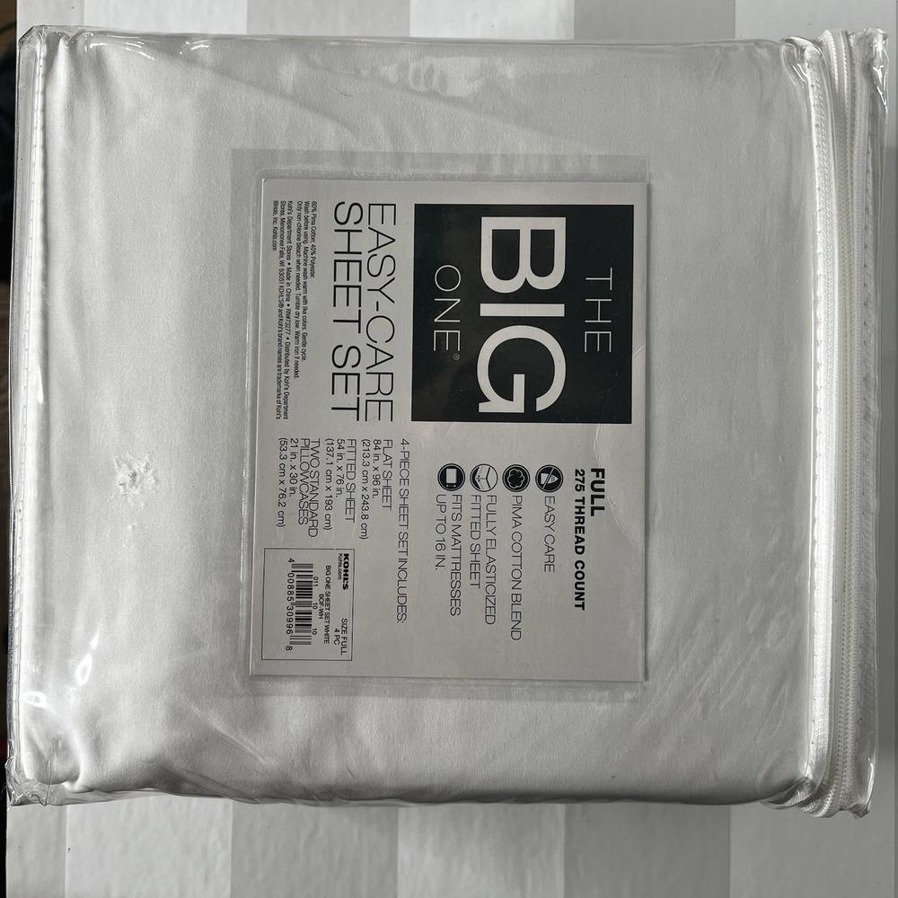 The Big One Full Sheet 4 pc Set - White